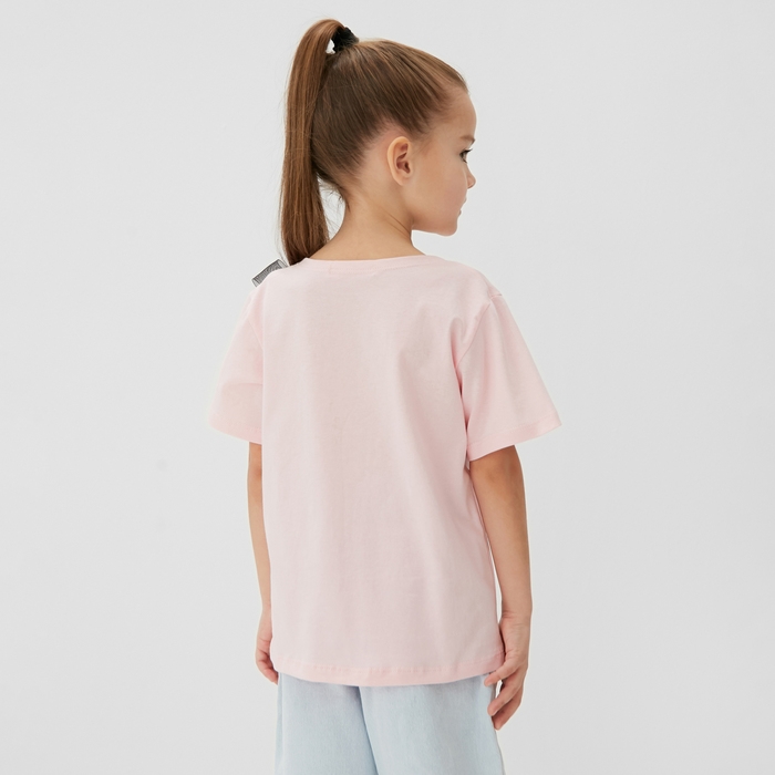 Футболка детская KAFTAN "Бантик", р. 30 (98-104 см), розовый