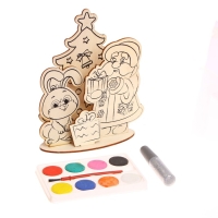 Набор для творчества &laquo;Роспись по дереву. Дед Мороз и Зайка&raquo;