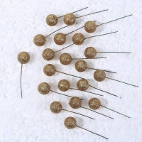 Фигурка для поделок и декора на проволоке &laquo;Шар&raquo;, набор 20 шт., размер 1 шт. &mdash; 2 &times; 7 см, цвет золотой