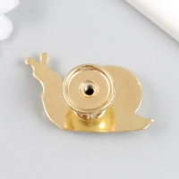 Ручка для шкатулки металл "Улитка" золото 2,8х5,2 см Ручка для шкатулки металл "Улитка" золото 2,8х5,2 см