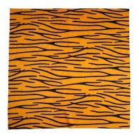 Лоскут для рукоделия, 53 &times; 53 см, мех тигровый яркий на трикотажной основе