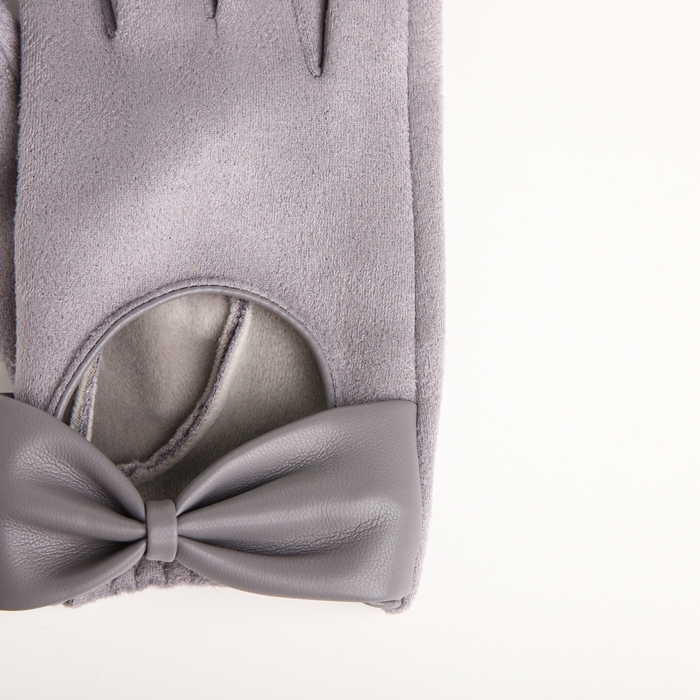 Перчатки женские, безразмерные, без утеплителя, цвет серый