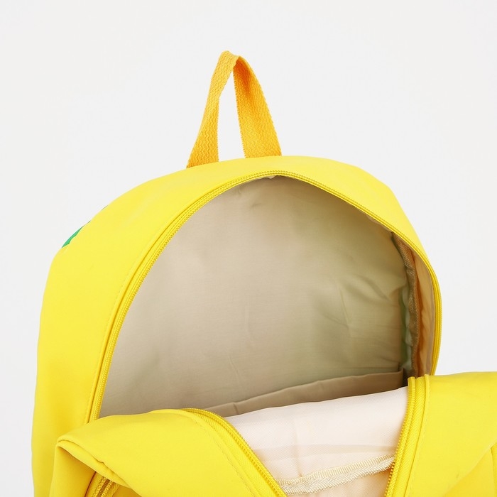Рюкзак школьный 2 отдела на молнии, 4 наружных кармана, цвет жёлтый/зелёный Рюкзак школьный 2 отдела на молнии, 4 наружных кармана, цвет жёлтый/зелёный