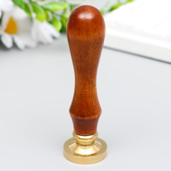 Печать для сургуча с деревянной ручкой Печать для сургуча с деревянной ручкой "Бабочка 3D" 9х2,5х2,5 см