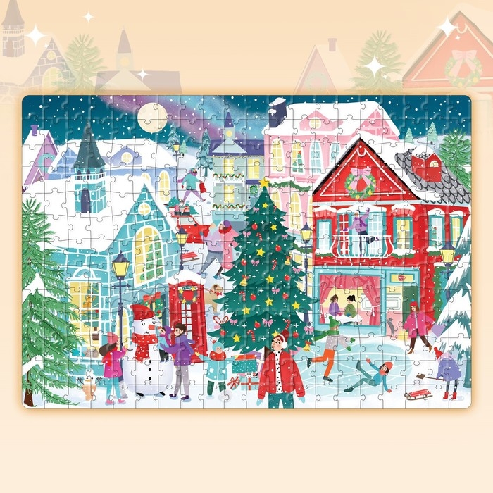 Пазл светящийся &laquo;Новогодняя ночь в городе&raquo;, 260 деталей