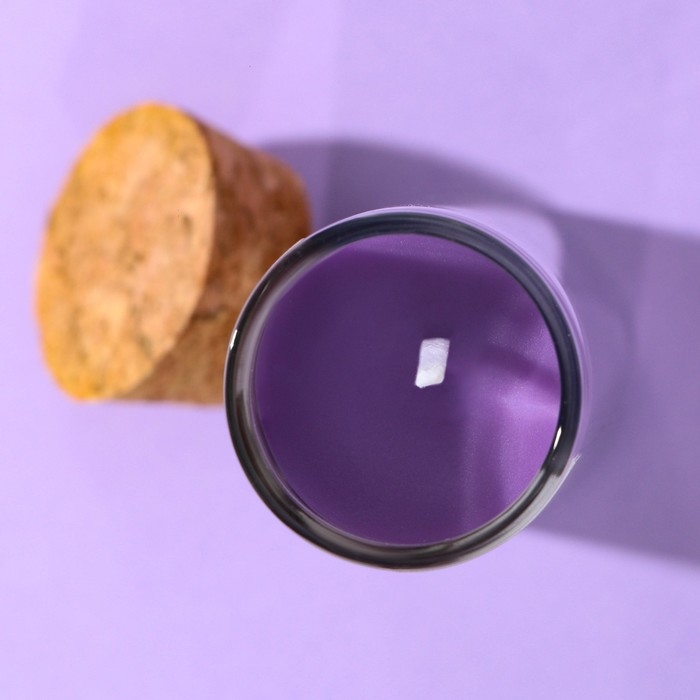 Свеча в колбе &laquo;HOME&raquo;, лаванда, высота 8 см