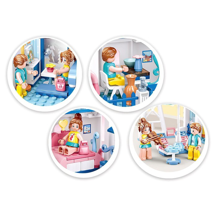 Конструктор Розовая Мечта &laquo;Дом с бассейном&raquo;, 446 деталей