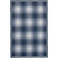 Плед Duotone, синий с белым Плед Duotone, синий с белым