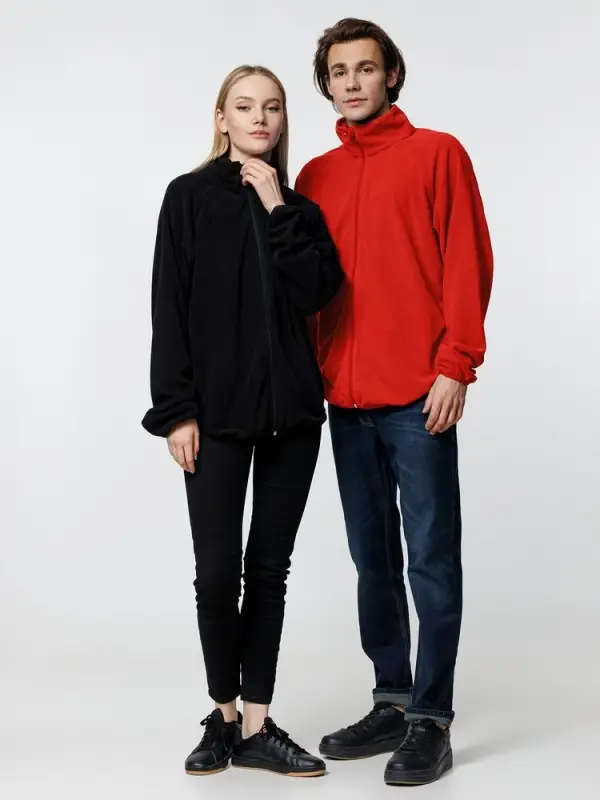 Куртка флисовая унисекс Fliska, красная, размер XS/S