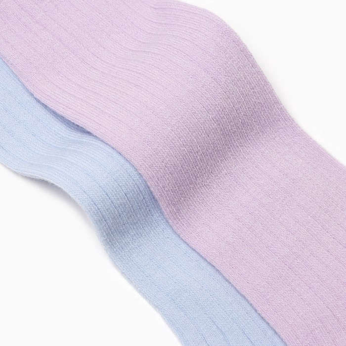 Набор колготок Крошка Я BASIC LINE, рост 68-74 см, голубой / сиреневый
