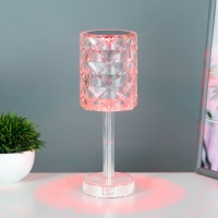 Настольная лампа с ПДУ "Оланди" LED 16 цветов RGB сенсорная USB 8,5x8,5x25 см RISALUX