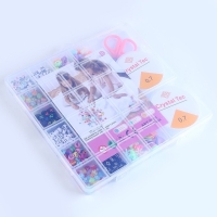 Набор для создания украшений с русским алфавитом, 24 вида бусин, 2 лески, ножницы