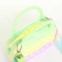 Сумка детская для девочки на молнии &laquo;Выбражулька&raquo;, pop it, цвет зелёный