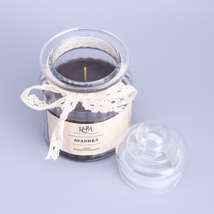 Свеча в банке ароматизированная Свеча в банке ароматизированная "Арабика" 180гр, время горения 45ч