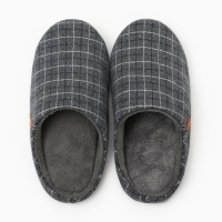 Тапочки мужские, размер 42-43, цвет серый