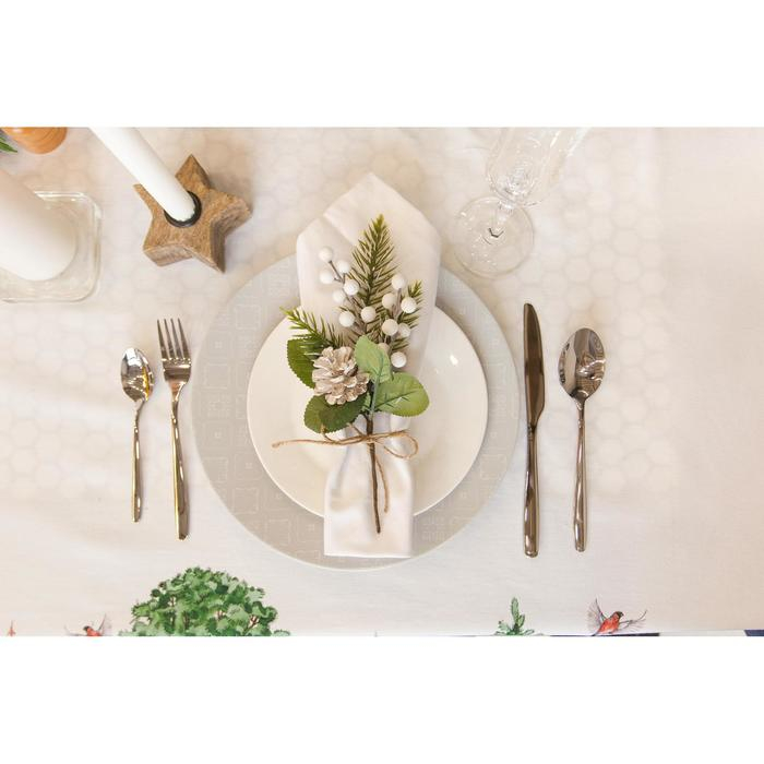 Скатерть новогодняя Этель &laquo;Новогодний лес&raquo; 148х220 см, 100% хл, саржа 190 гр/м2 с ГМВО