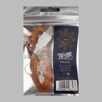 Гирлянда &laquo;Нить&raquo; 5 м роса, IP20, медная нить, 50 LED, свечение мульти, USB