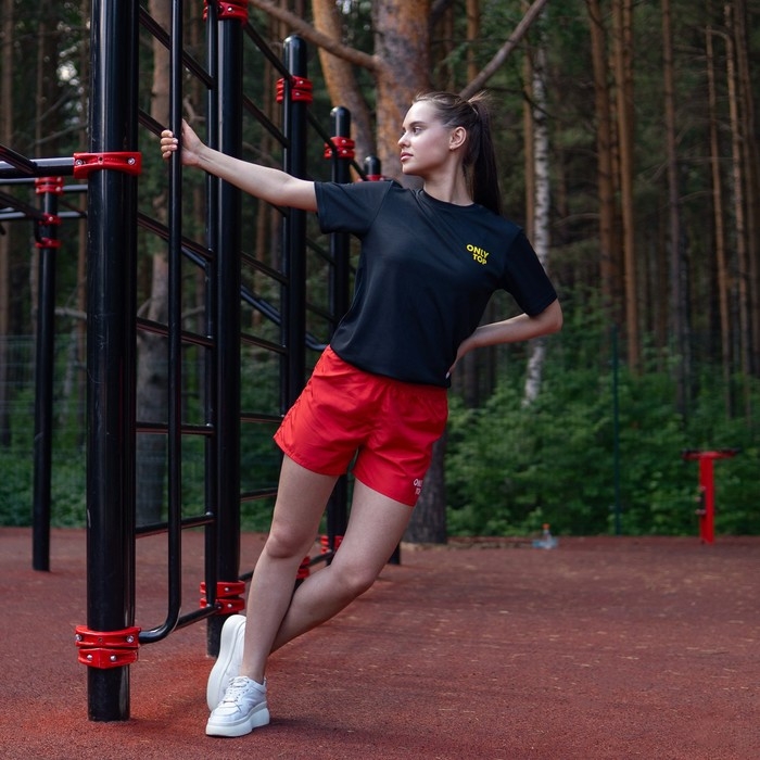 Шорты спортивные ONLYTOP unisex red, р. 52 Шорты спортивные ONLYTOP unisex red, р. 52