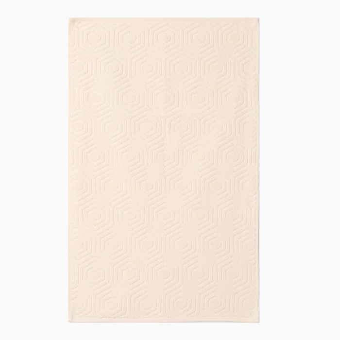 Полотенце махровое &laquo;Ромб&raquo;, цвет ваниль, 70х130 см, хлопок, 450г/м