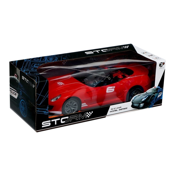 Машина радиоуправляемая &laquo;Кабриолет&raquo;, работает от аккумулятора, цвет красный