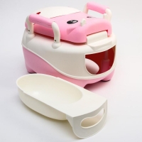 Горшок детский «Бегемотик», цвет белый/розовый Горшок детский «Бегемотик», цвет белый/розовый