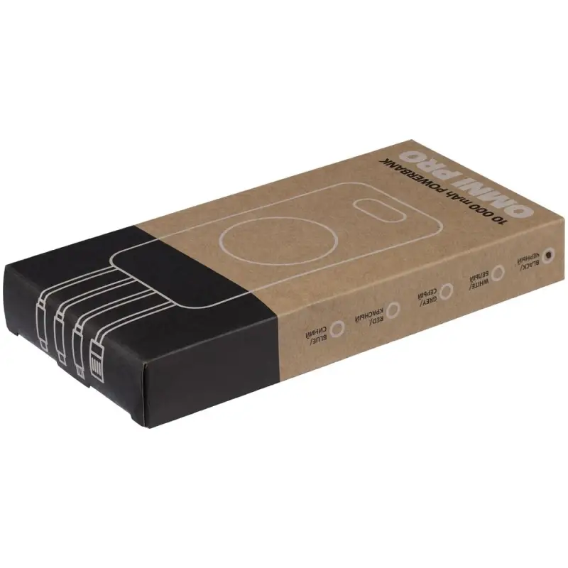 Внешний аккумулятор Omni Pro 10000 мАч, черный Внешний аккумулятор Omni Pro 10000 мАч, черный