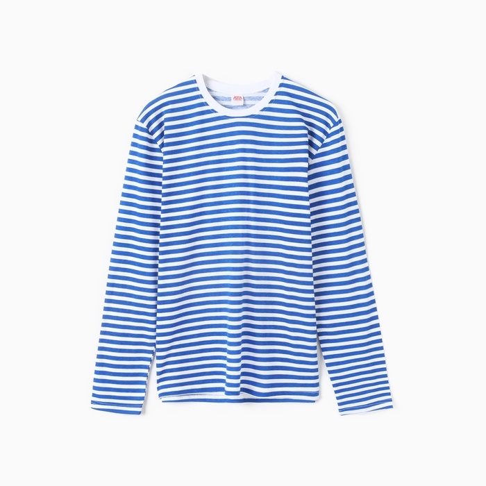 Тельняшка мужская, цвет белый/синий, размер 54