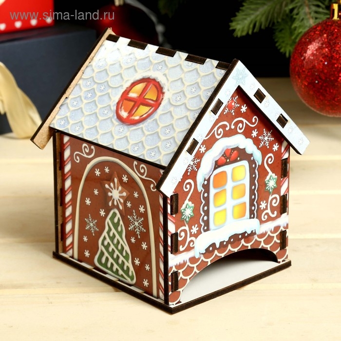 Чайный домик "Пряничный домик" 10,5х9,5х12 см