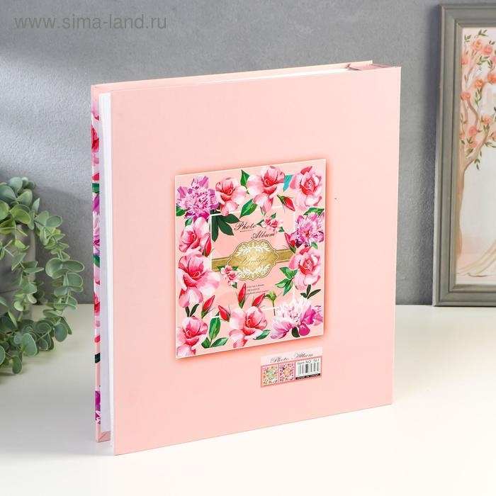 Фотоальбом на 500 фото 10х15 см "Калейдоскоп цветов" в коробке МИКС 33,5х30х6 см
