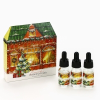 Новый год! Набор  аромамасел с дозатором 3 шт 10 мл &laquo;Новогодняя коллекция: Счастливого нового года&raquo;