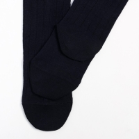 Колготки детские &laquo;вертикальная полоска&raquo;, цвет тёмно-синий, рост 122-128