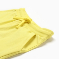 Комплект для мальчика (футболка, шорты), цвет молочный, рост 128 см