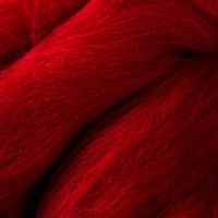 Шерсть для валяния 100% полутонкая шерсть 50 гр (091, вишня) Шерсть для валяния 100% полутонкая шерсть 50 гр (091, вишня)