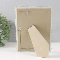 Фоторамка полистоун 10х15 см "Герцогиня" серебро 14,7х1,8х19,5 см