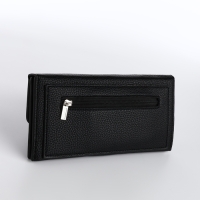 Кошелёк женский на магните, цвет чёрный