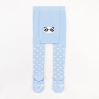 Колготки Крошка Я &laquo;Панда&raquo;, цвет голубой, рост 98-104 см