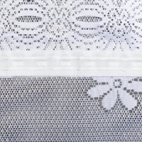 Тюль на кухню со шторной лентой, 285х167 см, цвет белый, 100% полиэстер Тюль на кухню со шторной лентой, 285х167 см, цвет белый, 100% полиэстер