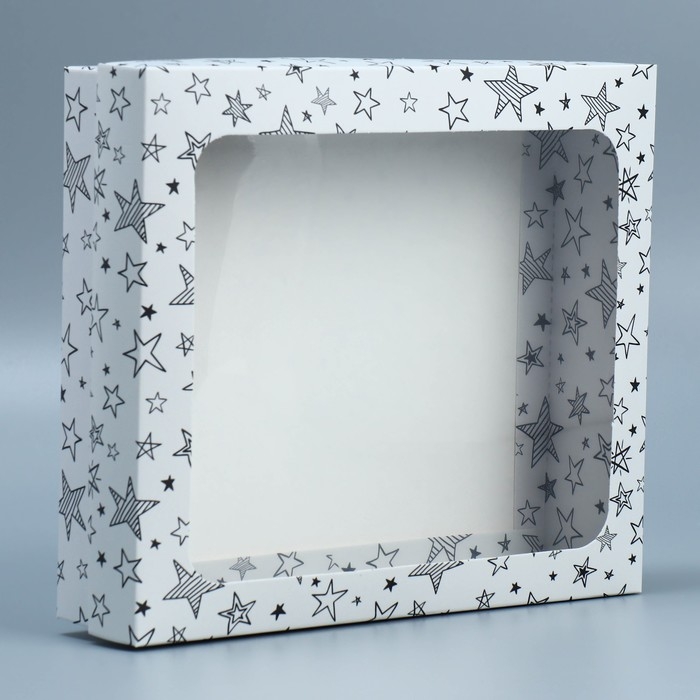 Коробка подарочная, упаковка, &laquo;Звёзды&raquo;, 23.5 х 20.5 х 5.5 см