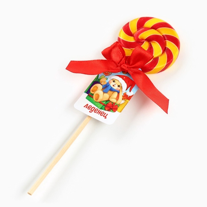 Леденец диск в пакете на палочке &laquo;Заяц&raquo; вкус апельсин 15 г