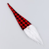 Новый год! Одежда на бутылку &laquo;Гном&raquo;, в клетку, 45 см