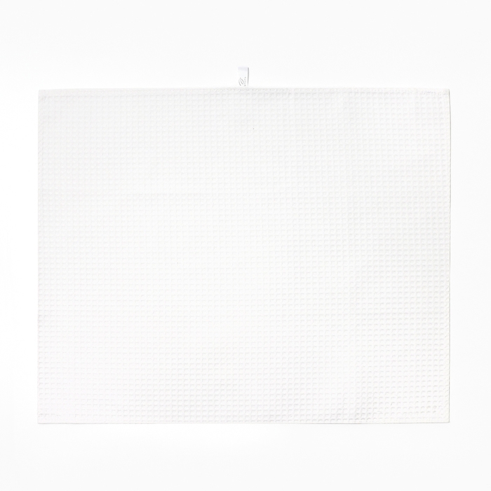 Полотенце Этель 50х60+/- 3 см, цв.белый 100% хл, вафля 240 г/м2 Полотенце Этель 50х60+/- 3 см, цв.белый 100% хл, вафля 240 г/м2