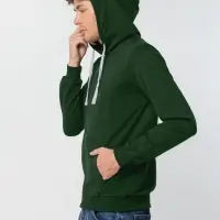 Толстовка на молнии с капюшоном Siverga, темно-зеленая, размер 3XL