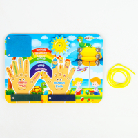 Бизиборд &laquo;Право-лево&raquo;, шнурок в комплекте, МИКС