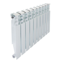 Радиатор биметаллический STI, 500 x 80 мм, 10 секций Радиатор биметаллический STI, 500 x 80 мм, 10 секций