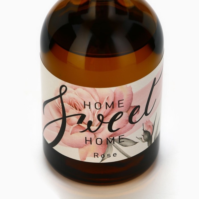 Диффузор ароматический палочки, ароматизатор для дома &laquo;Аромадиффузор: Home sweet&raquo;,аромат роза, 100 мл.