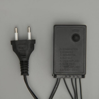 Гирлянда &laquo;Бахрома&raquo; 4 &times; 0.6 м, IP44, тёмная нить, 180 LED, свечение тёплое белое, 8 режимов, 220 В