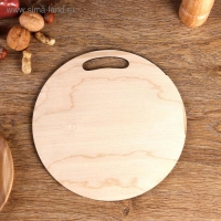 Доска разделочная и сервировочная круглая кухонная "Арбуз в разрезе", 25,5 см