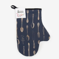 Варежка-прихватка "Доляна" Приборы 20х28см,габардин, 35% хлопок, 65% п/э, ватин 250г/м2 Варежка-прихватка "Доляна" Приборы 20х28см,габардин, 35% хлопок, 65% п/э, ватин 250г/м2
