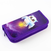 Пенал школьный 1 секция 90 х 190 лам.карт ПО-03 &laquo;1 сентября: Совушка&raquo;