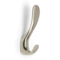 Крючок мебельный CAPPIO NOTE, двухрожковый, матовый никель Крючок мебельный CAPPIO NOTE, двухрожковый, матовый никель